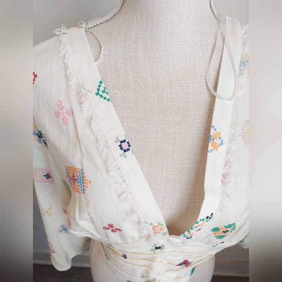 Zara linen blend top size L - Picture 5 of 11